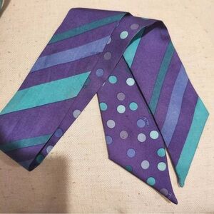 Coach skinny scarf bow ribbon NWT